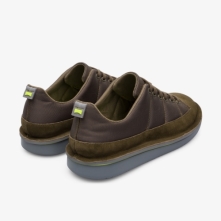 Camper Green / Dark Brown Casual Shoes Mens - Formiga Online Ireland | KZERG9501